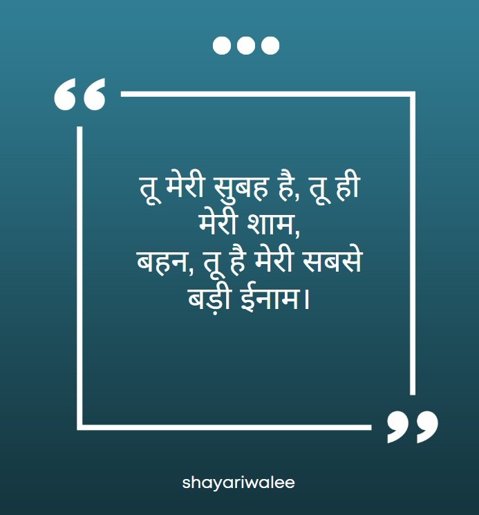 ❤️100+ Best Hindi Shayari for Sister ( बहन के लिए 100+ बेहतरीन शायरी) 1 shayarisiter 1