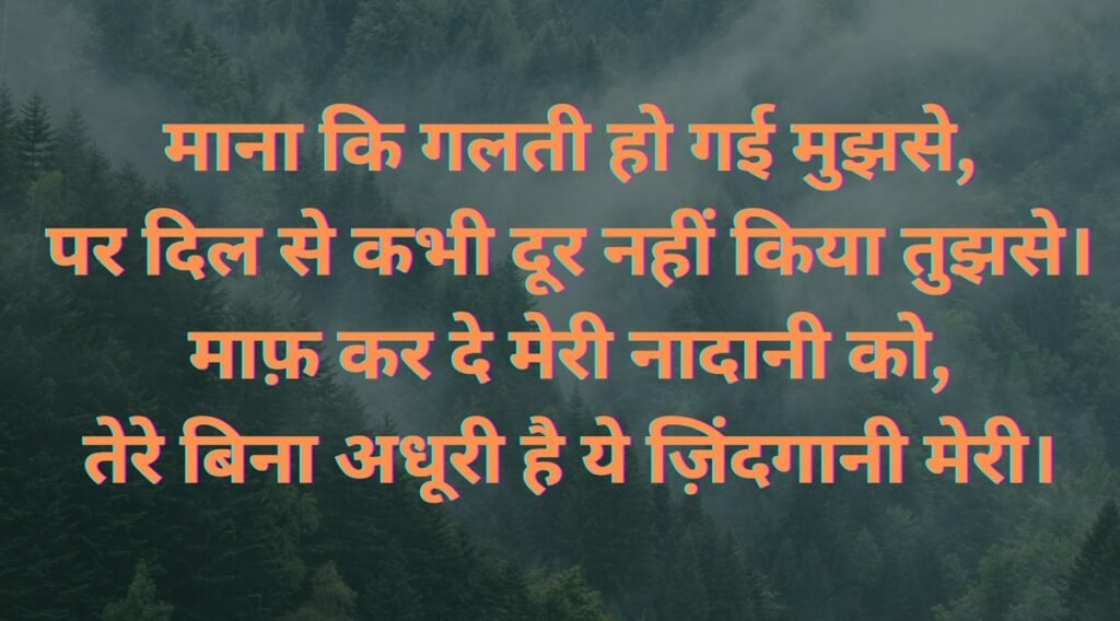 sorry shayari in hindi sorry shayari in hindi