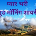 Good Morning Shayari Love